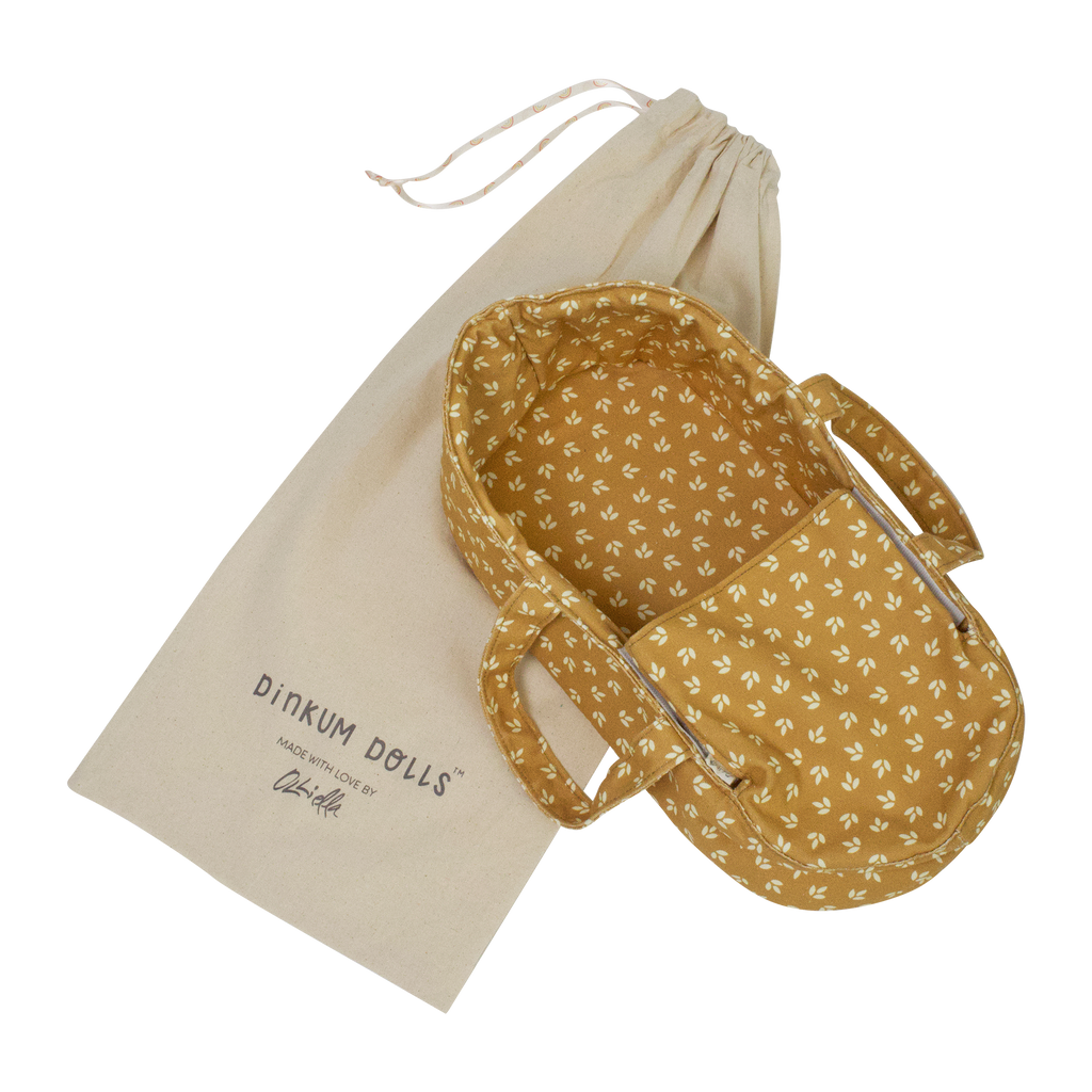 Dinkum Doll Carry Cot - Leaf