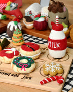 Magical Christmas Play Food Set - Santas Milk and 4 Christmas Donuts