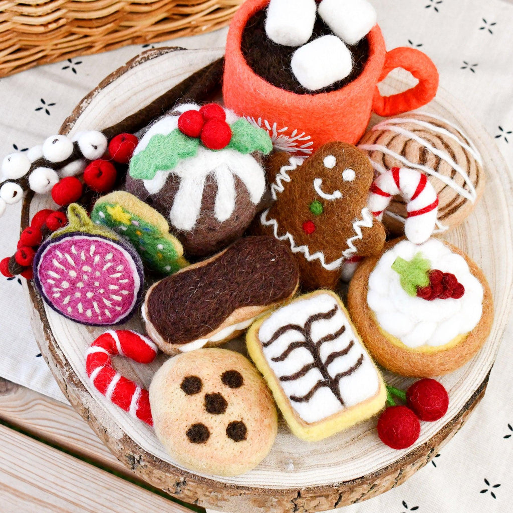 Grazing Box of Christmas Felt Play Food - Set A