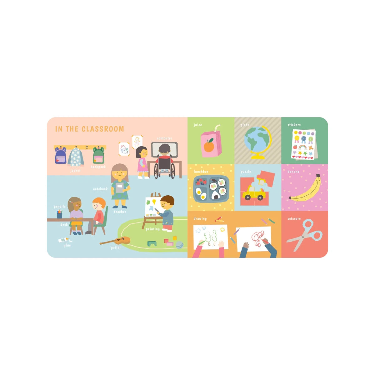 Chunky Ribbon Tabbed Board Book - First 200 Words