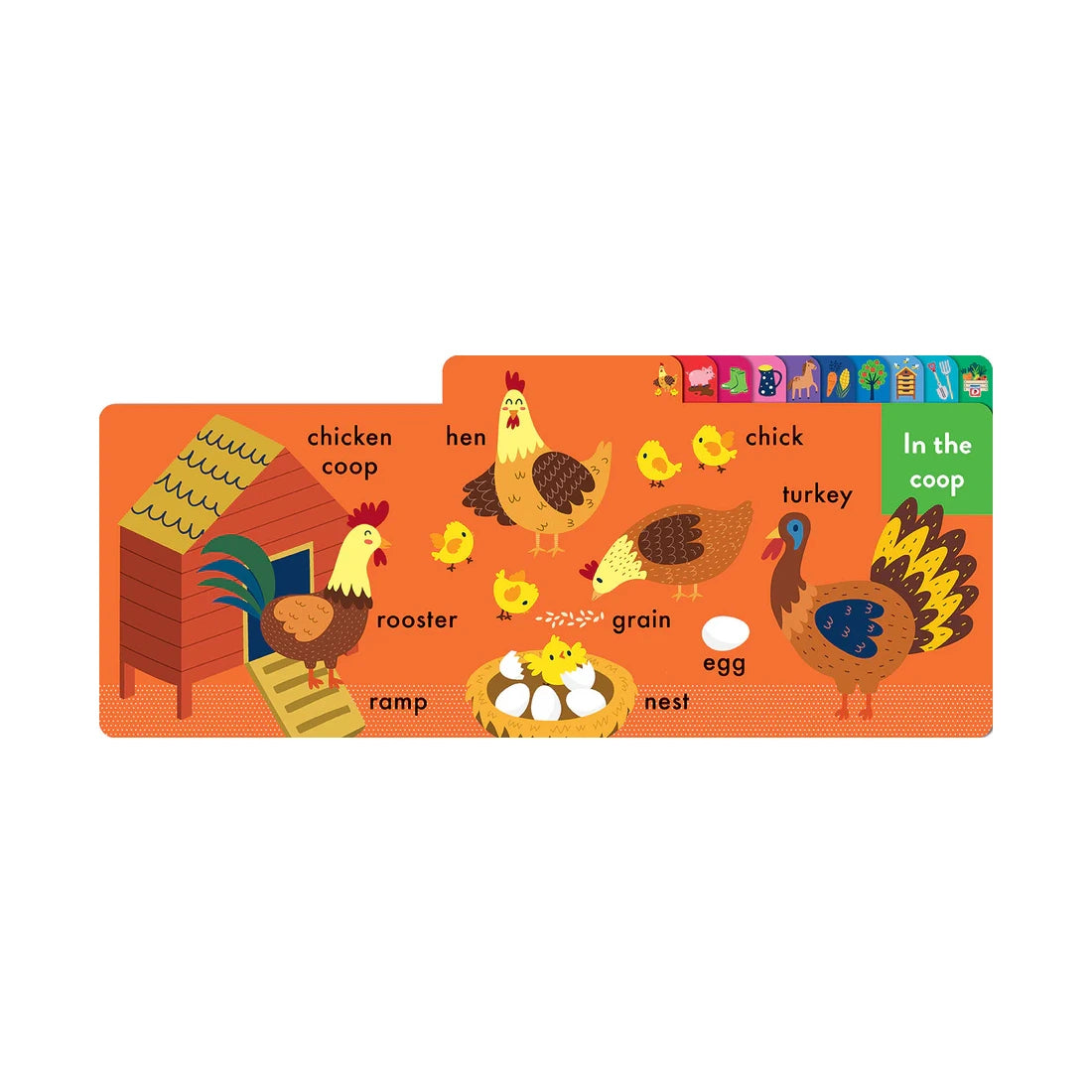 Chunky Tabbed Board Book - On the Farm