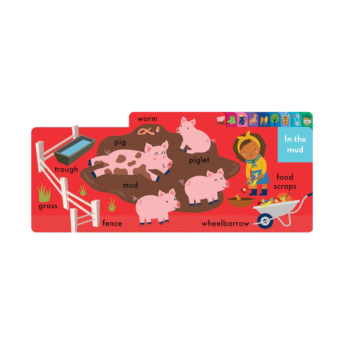 Chunky Tabbed Board Book - On the Farm