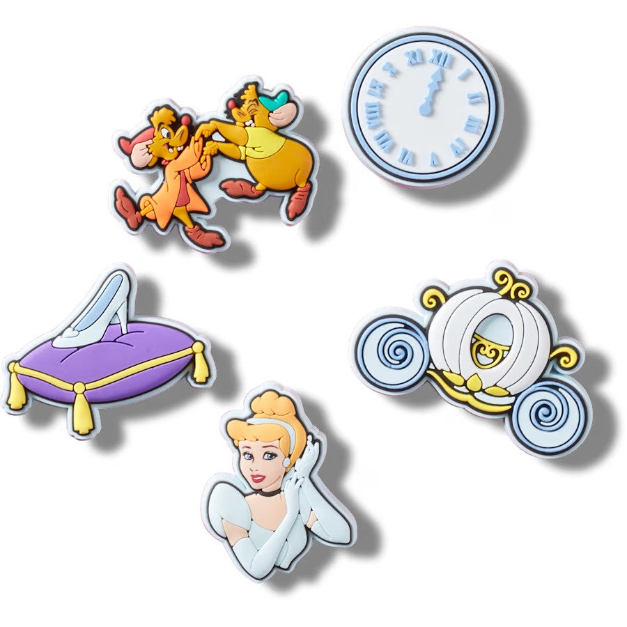 Jibbitz Charms - Cinderella 5Pk