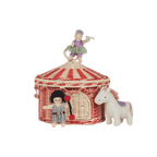 Circus Tent Basket - Red/Straw