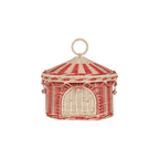 Circus Tent Basket - Red/Straw