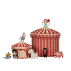 Circus Tent Toy Basket - Red/Straw