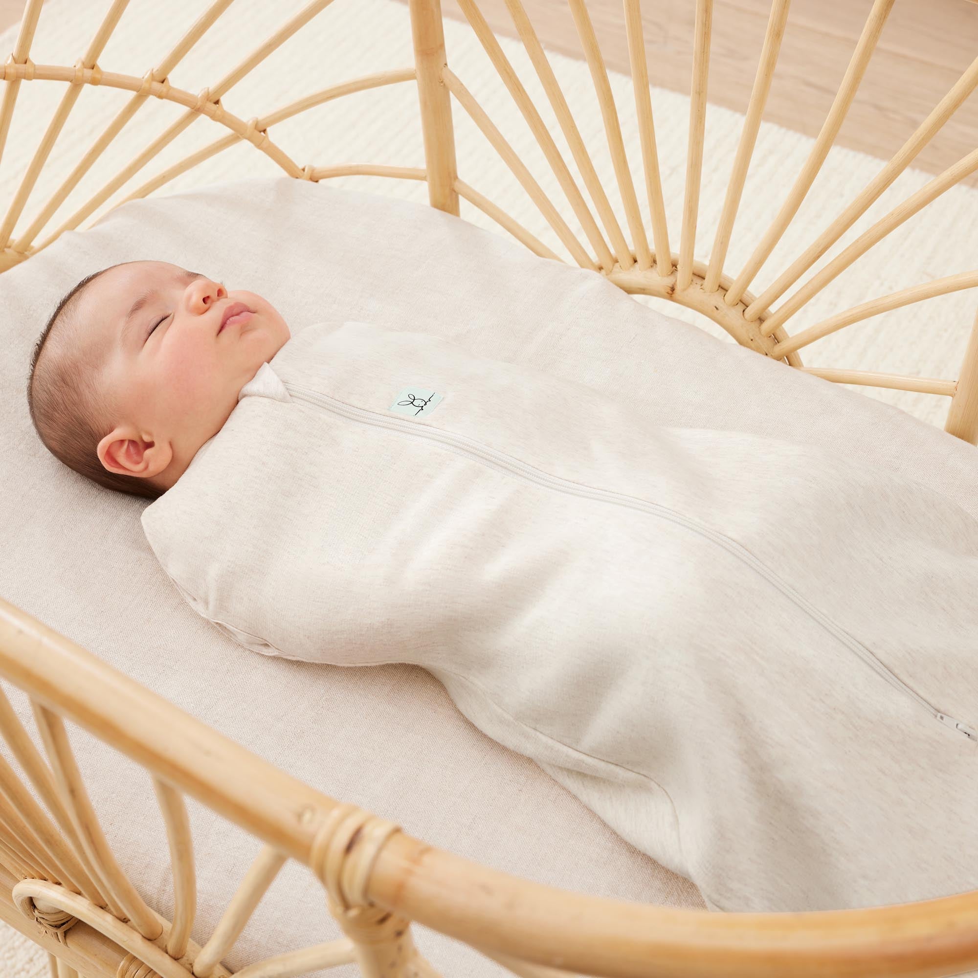 Cocoon Swaddle Bag  0.2 TOG - Oatmeal Marle