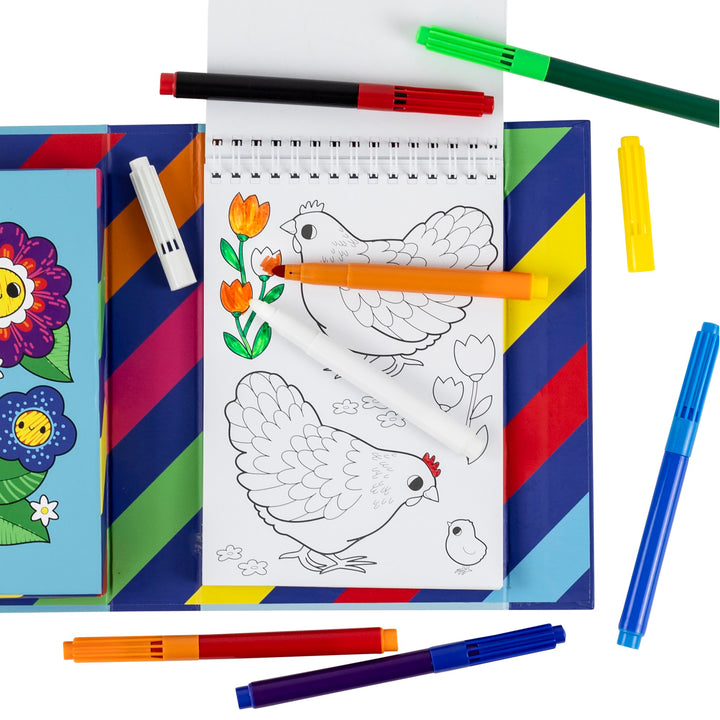 Colour Change Colouring Set - Garden Friends