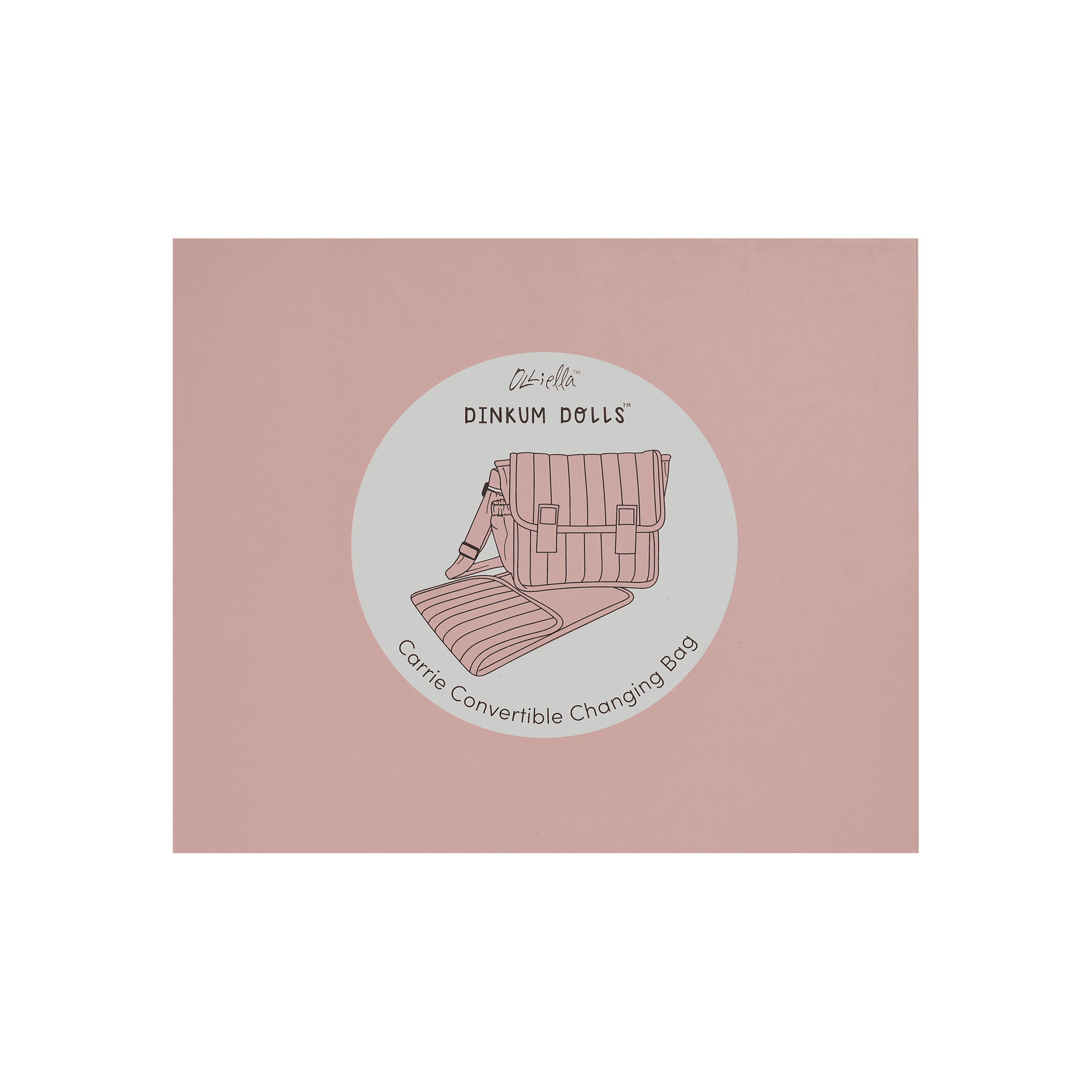 Olli Ella Carrie Convertible Changing Set - Rose