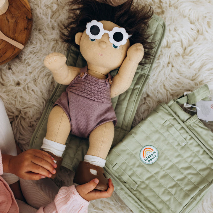 Olli Ella Carrie Convertible Changing Set - Sage