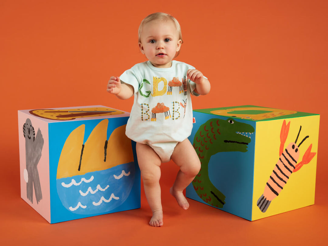 Halcyon Nights Short Sleeve Bodysuit - Gday Baby