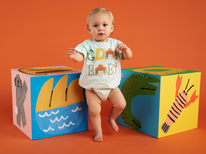 Halcyon Nights Short Sleeve Bodysuit - Gday Baby