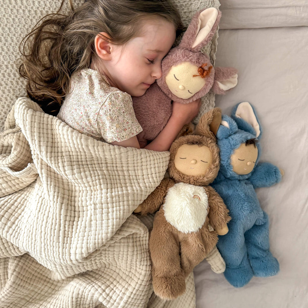 Olli Ella Cozy Dinkum Bunny Pickle - Mauve