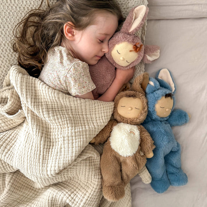 Olli Ella Cozy Dinkum Bunny Pickle - Mauve