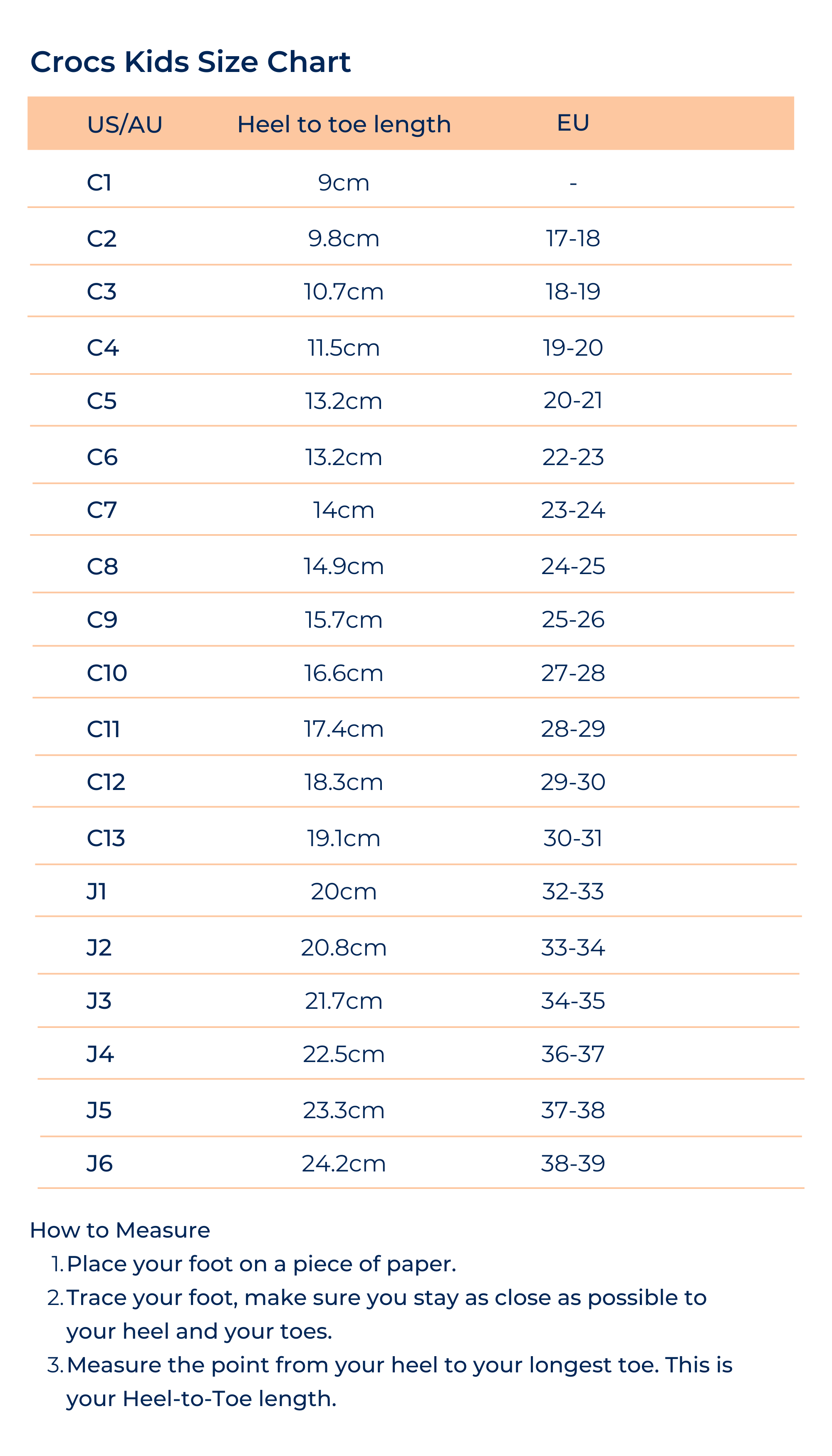 Chart Kids Size Crocs HOT Chart Kids Crocs W4 Size In Cm Crocs W4