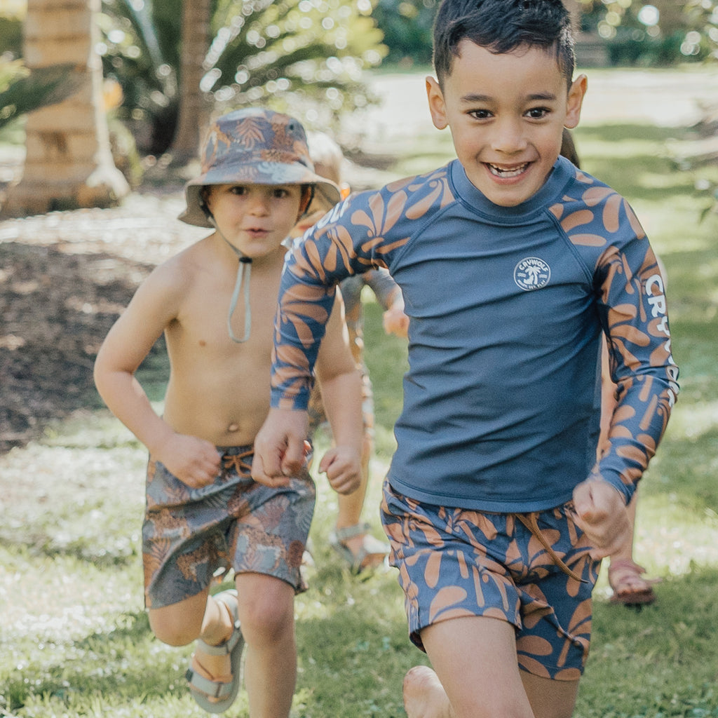 Crywolf Board Shorts - Indigo Palms