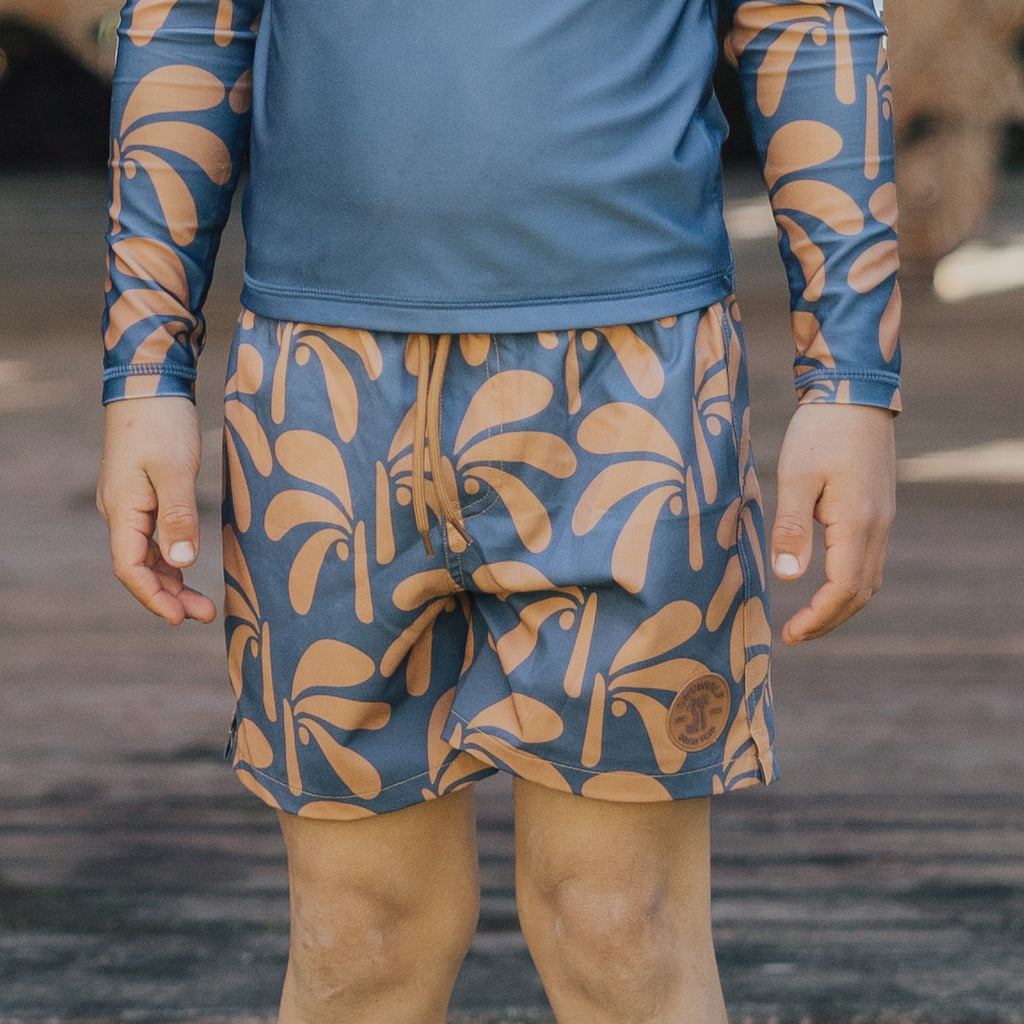 Crywolf Board Shorts - Indigo Palms