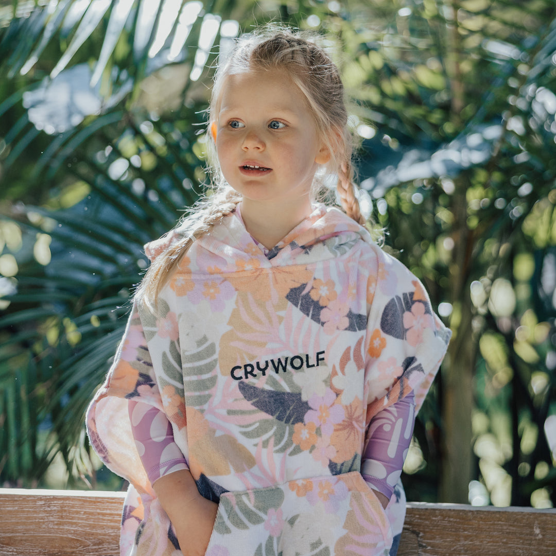 Crywolf Hooded Towel - Tropical Floral