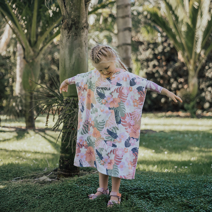 Crywolf Hooded Towel - Tropical Floral