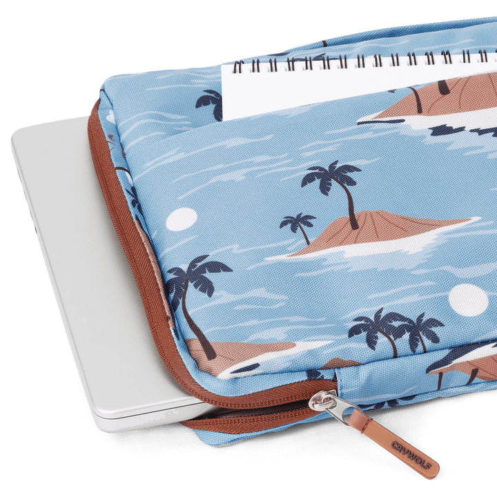 Crywolf Laptop Sleeve 13" - Blue Lost Island