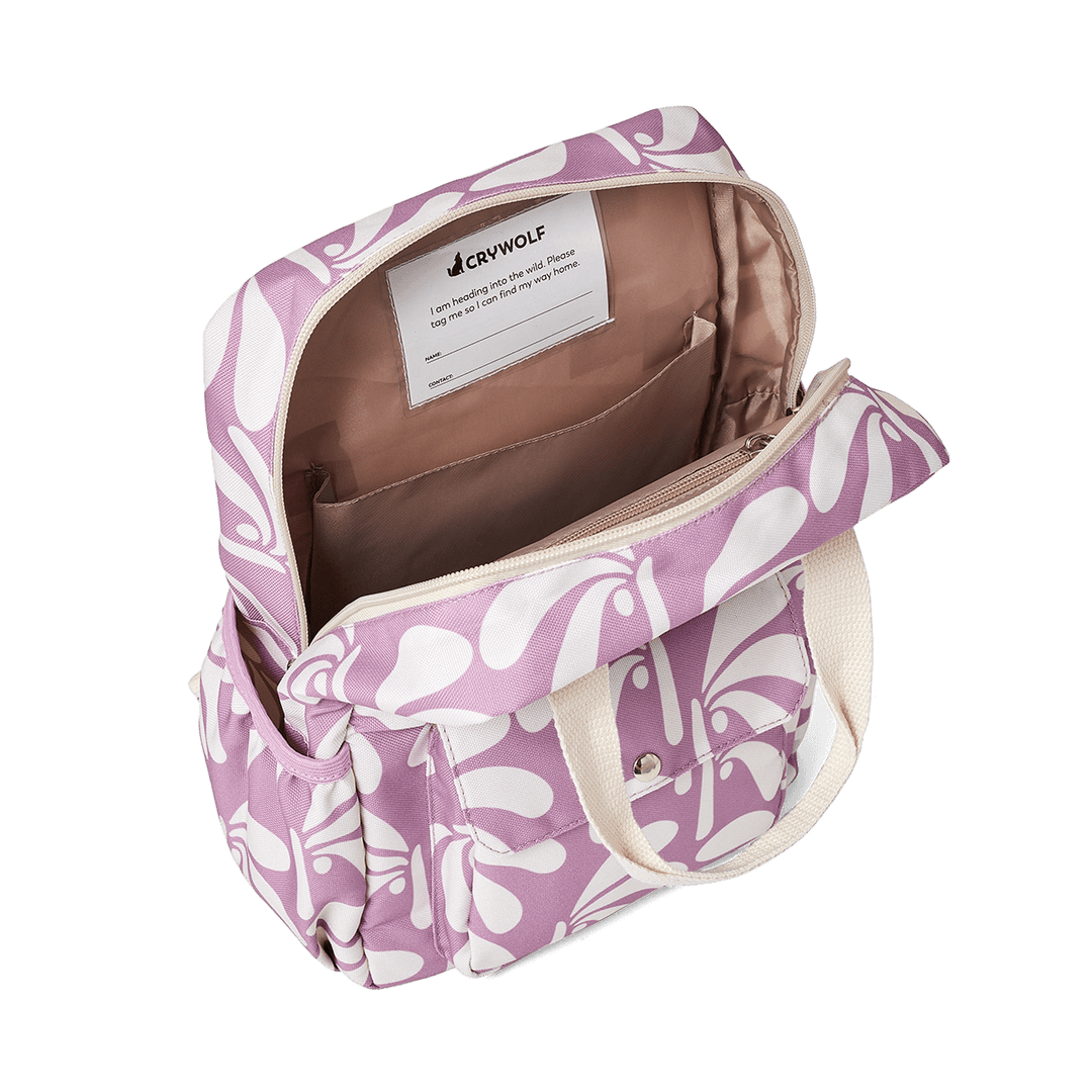 Crywolf Mini Backpack - Lilac Palms