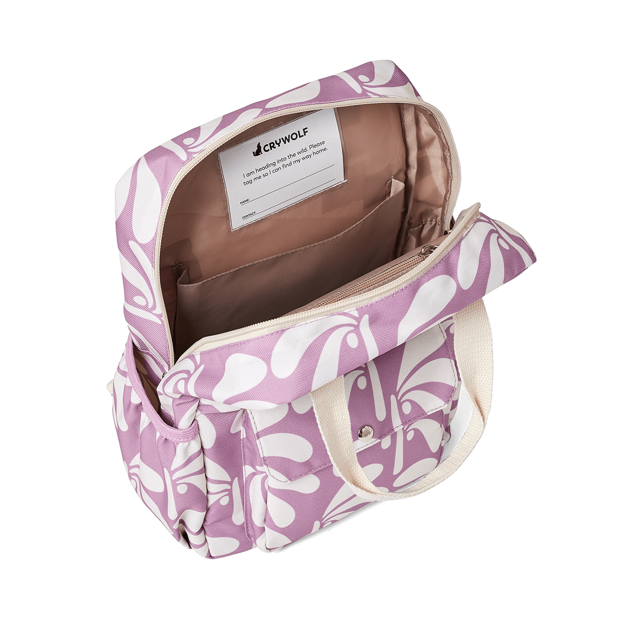 Crywolf Mini Backpack - Lilac Palms