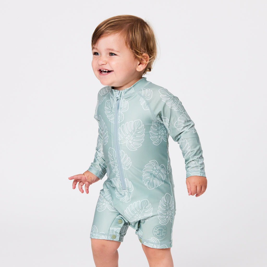 Crywolf Rash Suit - Jade Monstera