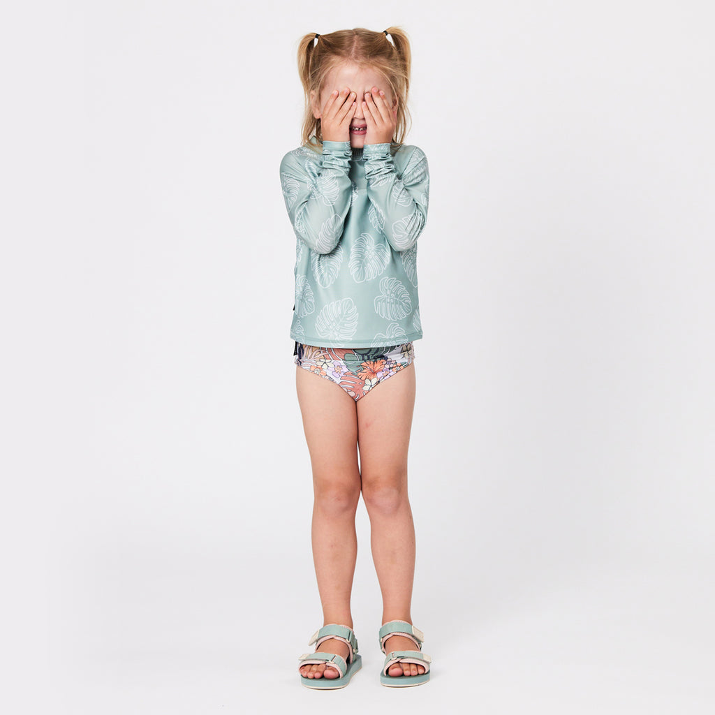 Crywolf Rash Vest - Jade Monstera