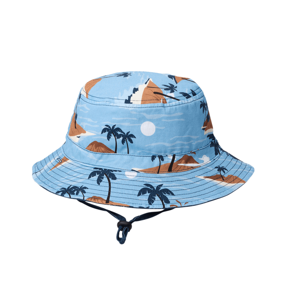 Crywolf Reversible Bucket Hat - Blue Lost Island