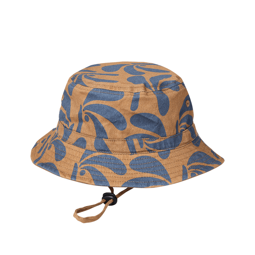 Crywolf Reversible Bucket Hat - Indigo Palms