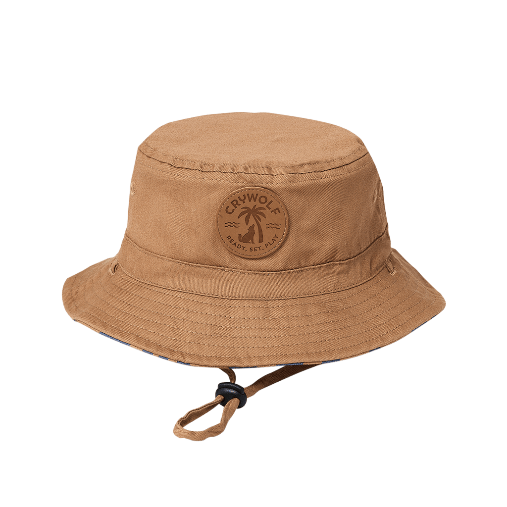 Crywolf Reversible Bucket Hat - Indigo Palms