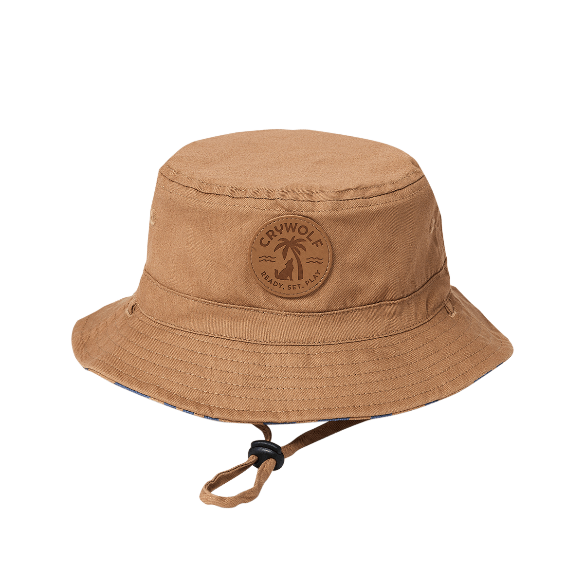 Crywolf Reversible Bucket Hat - Indigo Palms