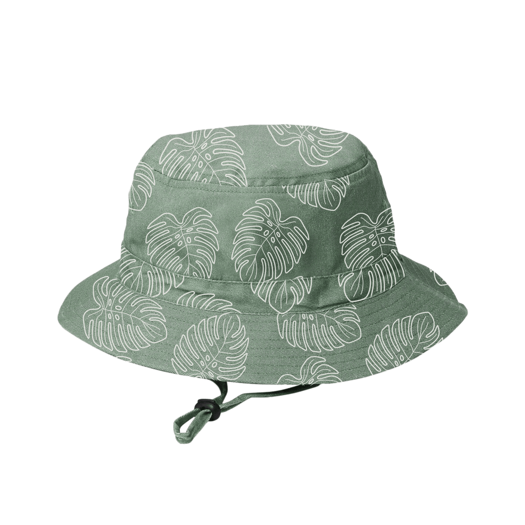 Crywolf Reversible Bucket Hat - Jade Monstera