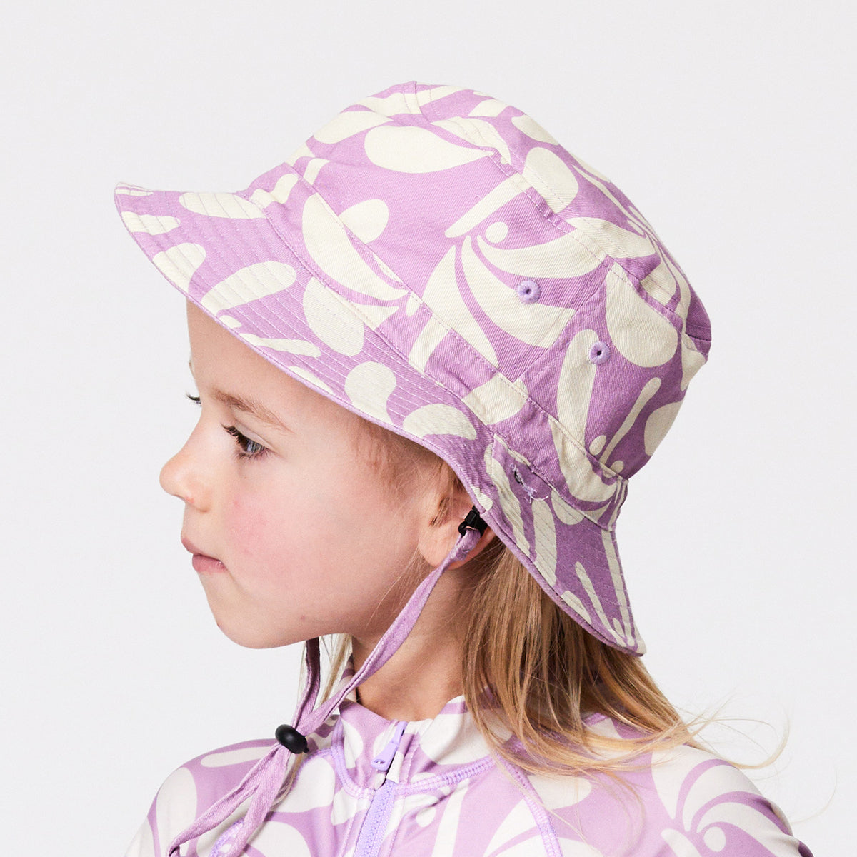 Crywolf Reversible Bucket Hat - Lilac Palms