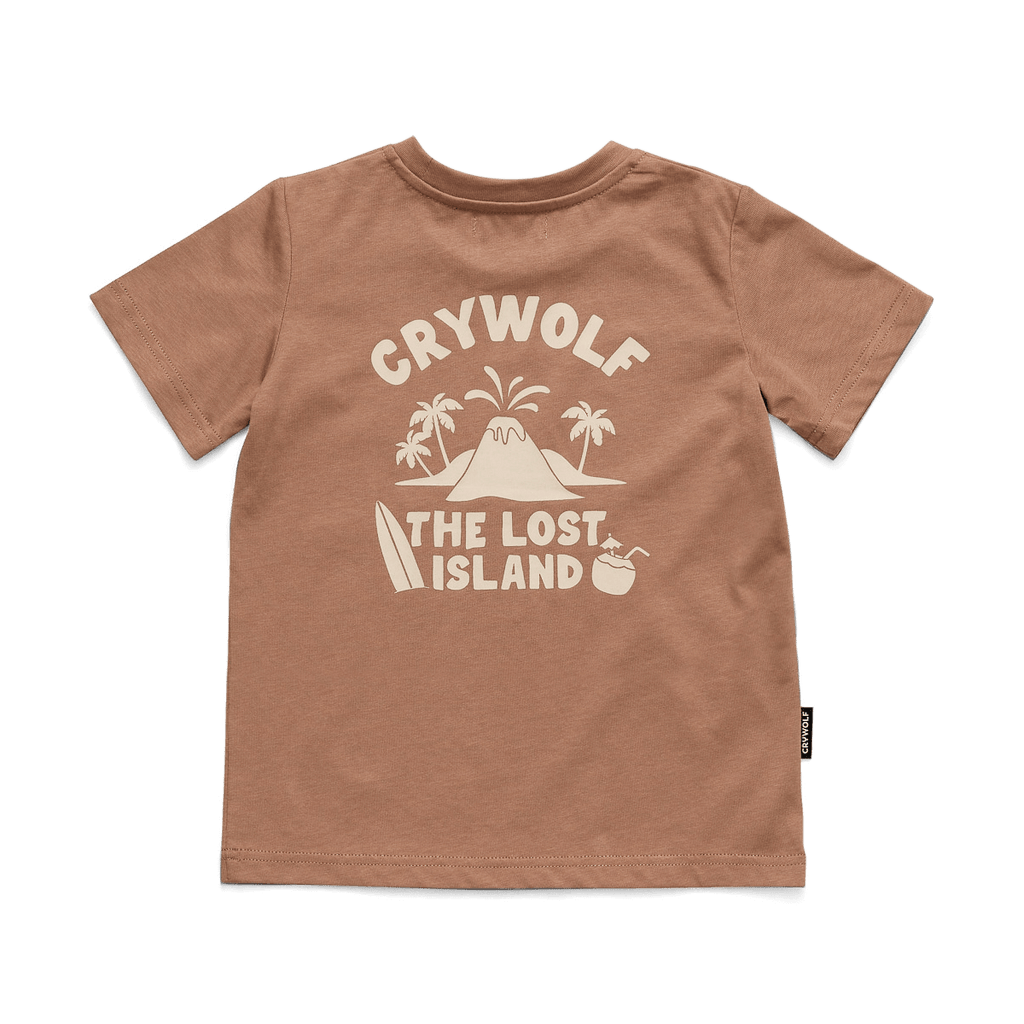 Crywolf Lost Island T-Shirt - Tan