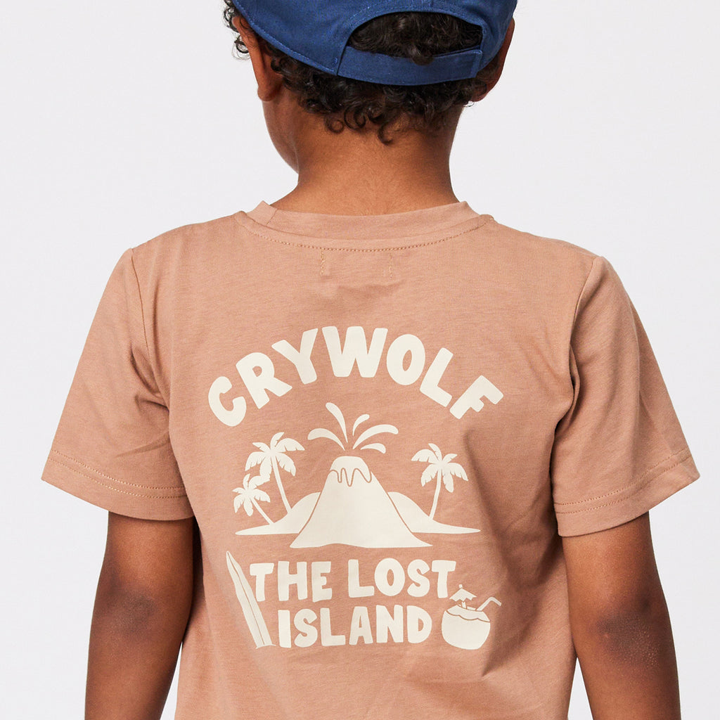 Crywolf Lost Island T-Shirt - Tan
