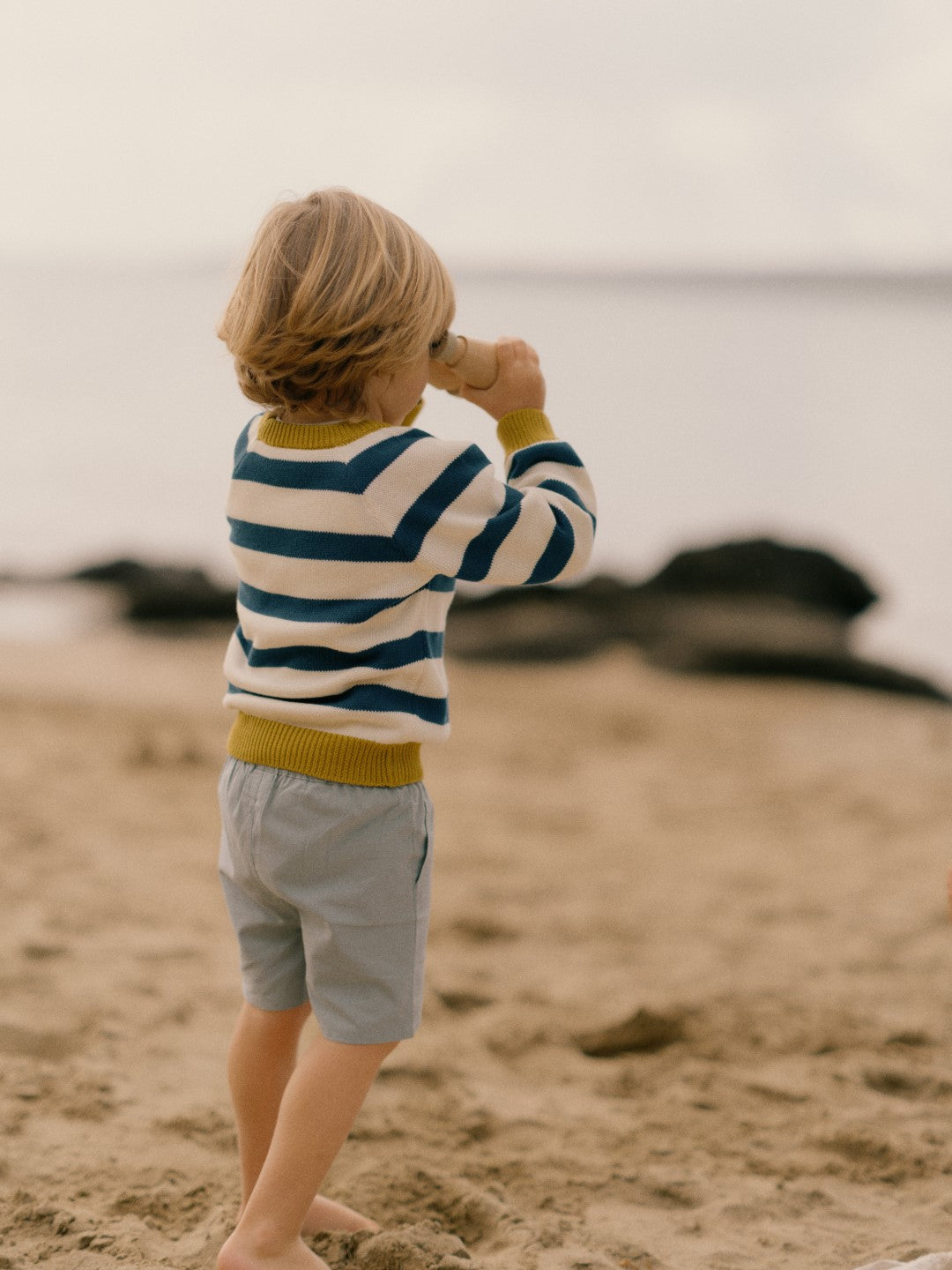 Nature Baby Billy Jumper - Marine Blue Stripe