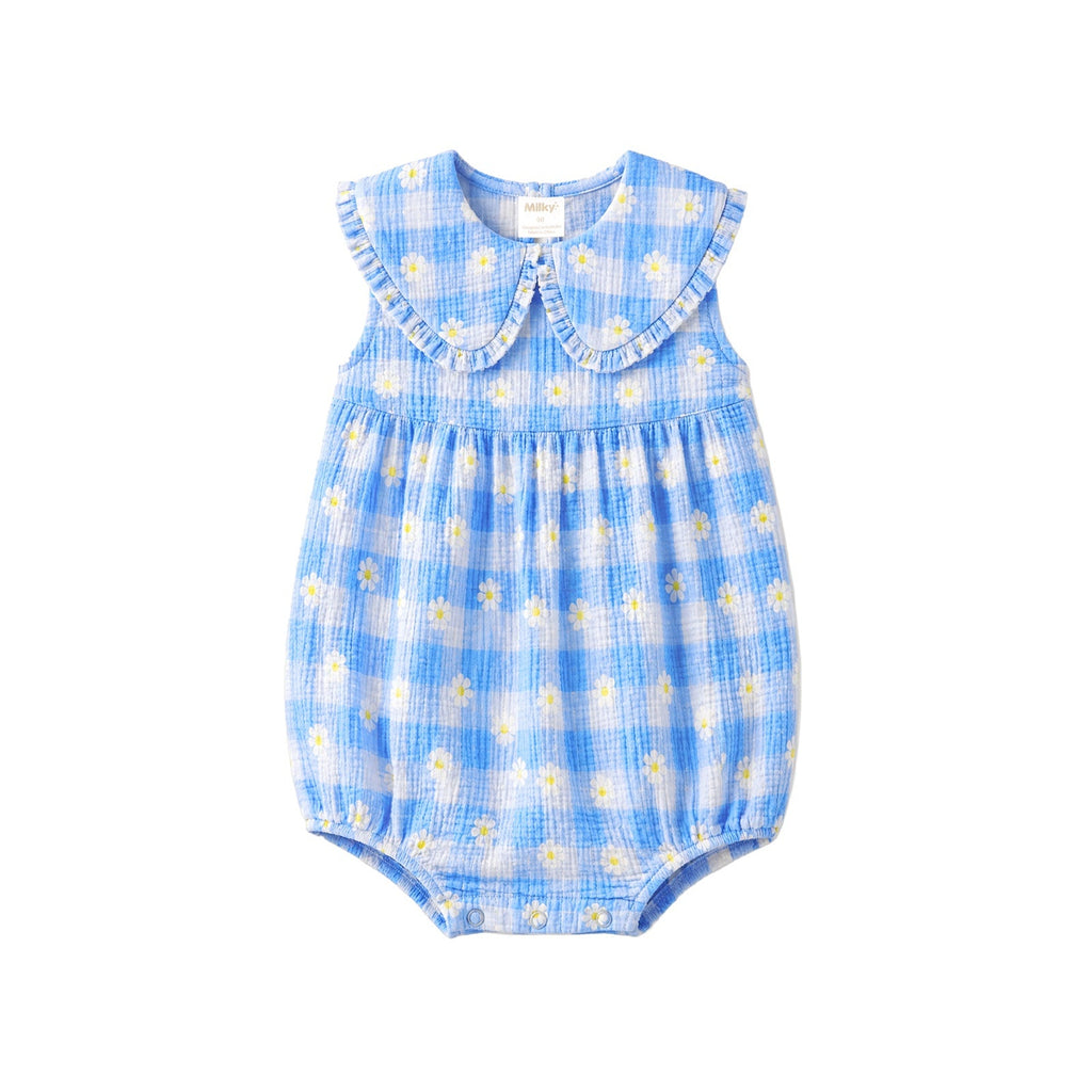 PRE-ORDER - Daisy Check Playsuit