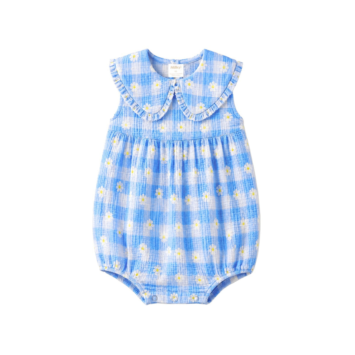 PRE-ORDER - Daisy Check Playsuit