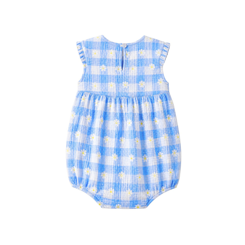 PRE-ORDER - Daisy Check Playsuit