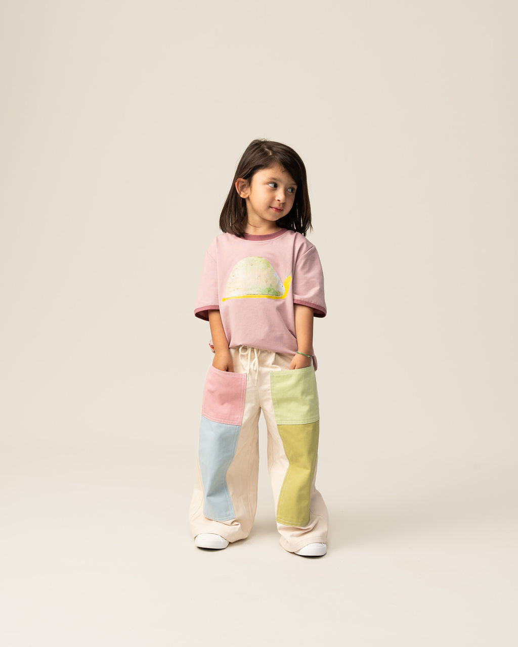 Wide Leg Pants | Patchwork