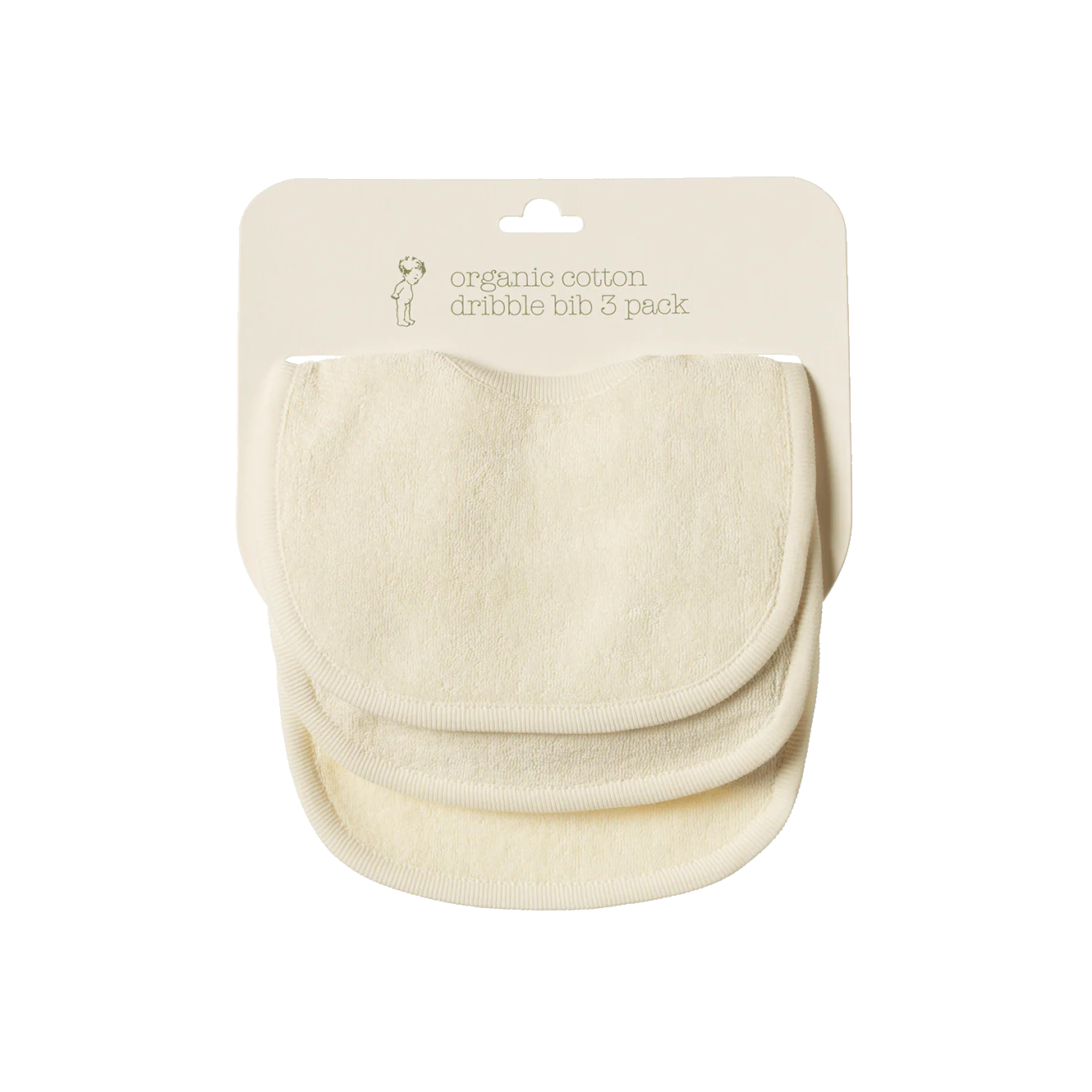 Dribble Bib 3 Pack - Natural