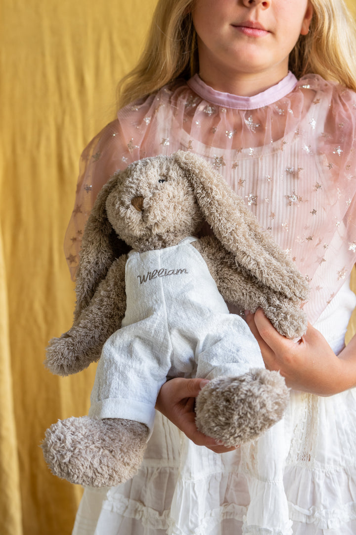 Personalised Mr Honey Bunny - White