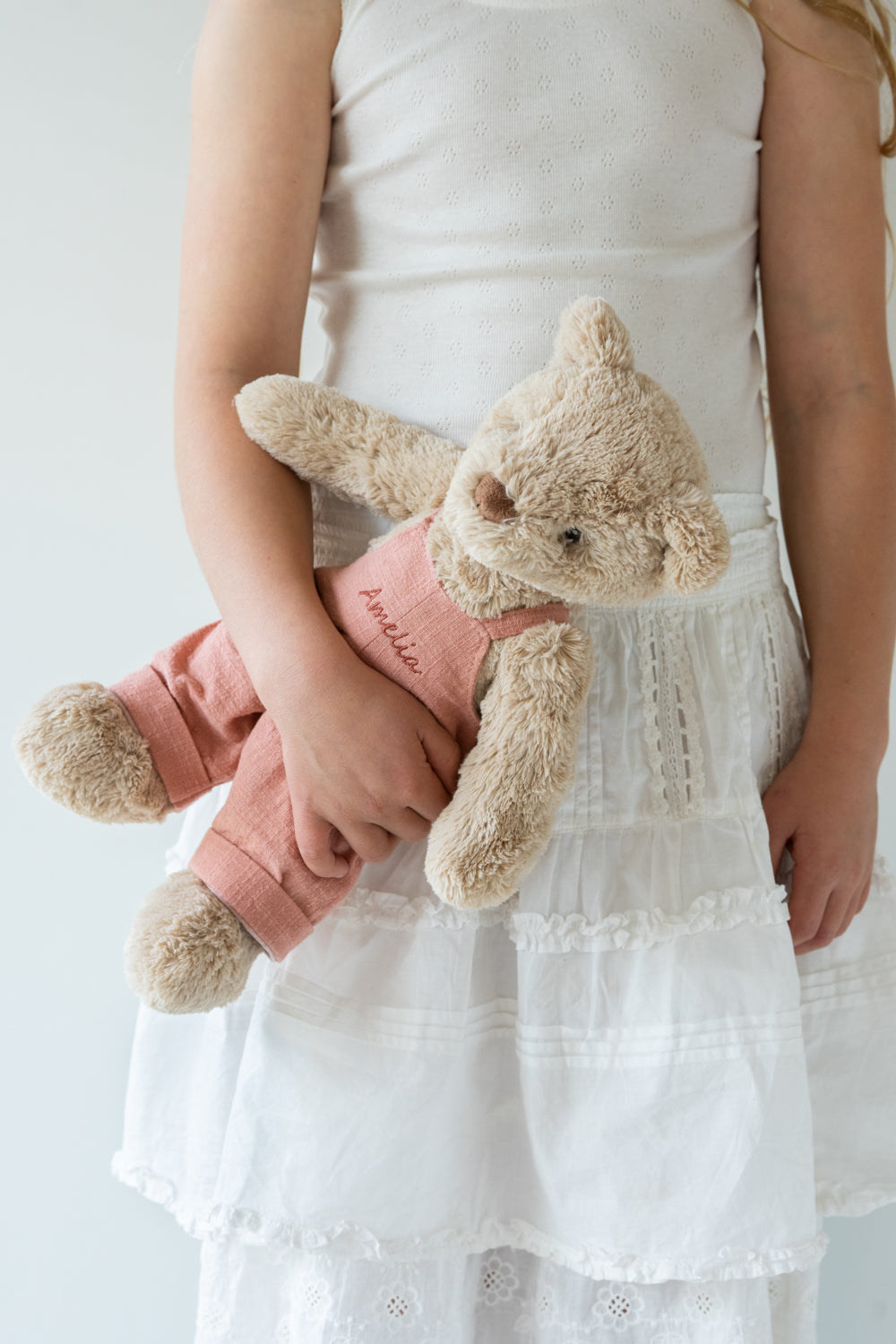 Personalised Honey Bear Overalls - Pink
