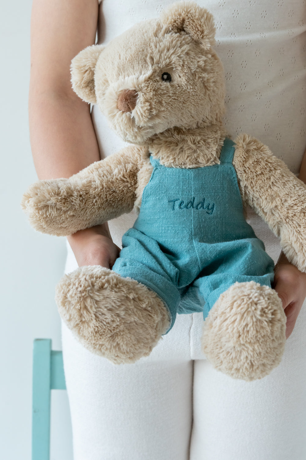 Personalised Honey Bear Overalls - Blue