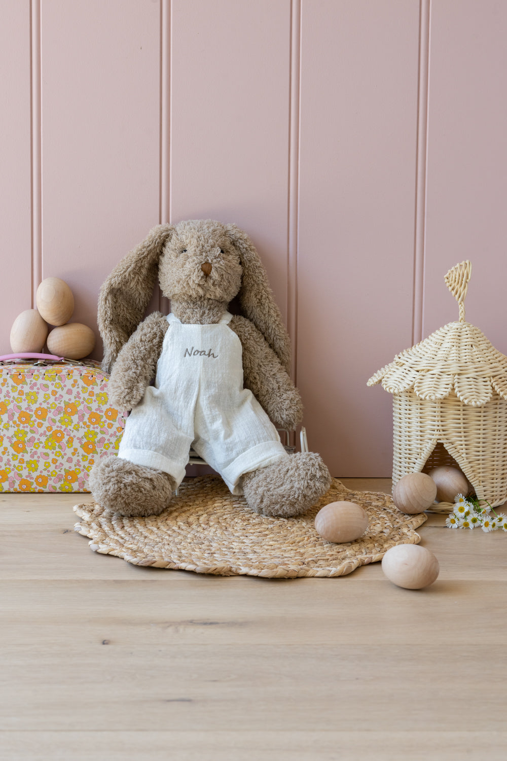 Personalised Mr Honey Bunny - White
