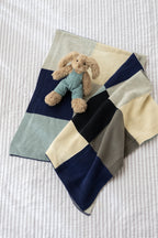 Patchwork Baby Blanket - Blue