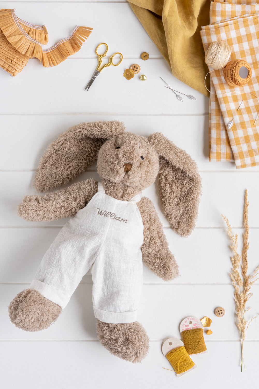 Personalised Mr Honey Bunny - White