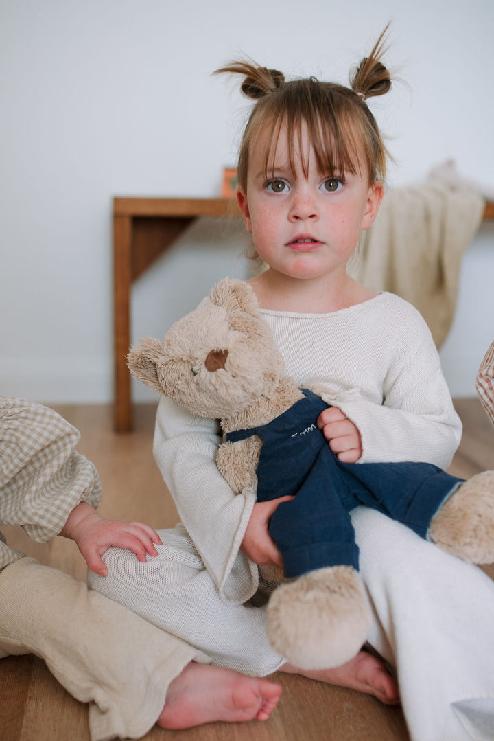Personalised Honey Bear Overalls - Navy