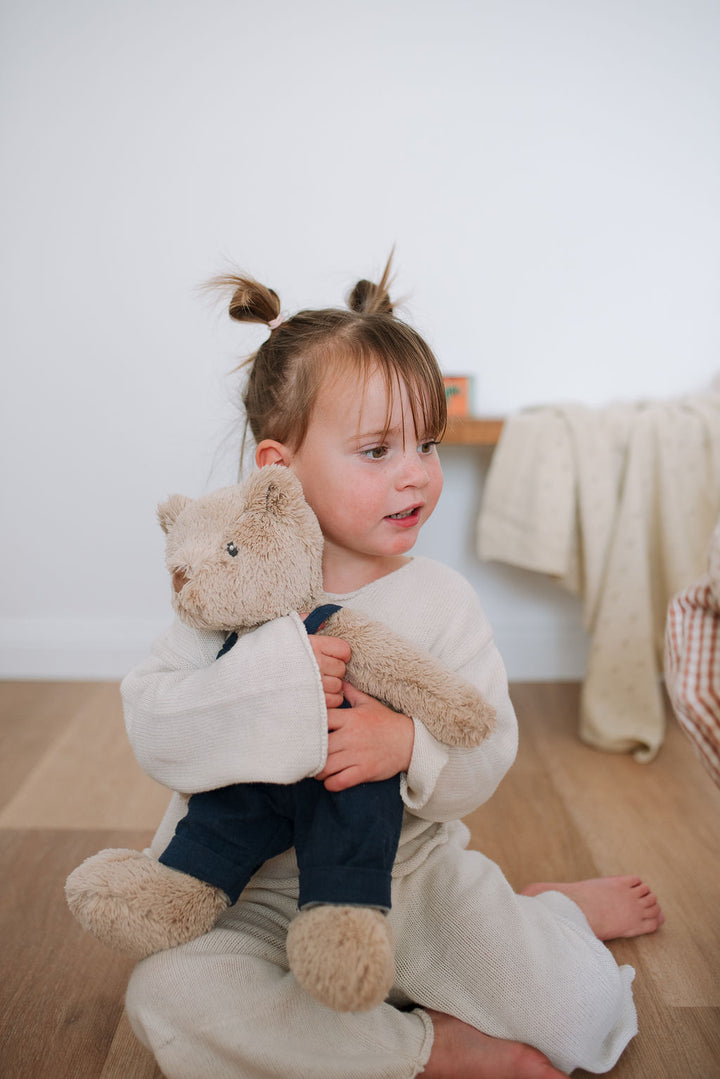 Personalised Honey Bear Overalls - Navy